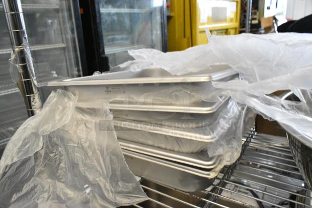 5 BRAND NEW SCRATCH AND DENT! 4723222 Vigor 2/3 Size 2 1/2" Deep Anti-Jam Stainless Steel Steam Table / Hotel Pan - 22 Gauge. 5 Times Your Bid! - Image 2 of 4