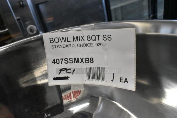 6 BRAND NEW SCRATCH AND DENT! Various Items Including 92563813 Nemco 56381-3 1/2" Green Push Block Cleaning Gasket, 4 Box of 12 267270005 Choice Milton 7 1/2" 18/0 Stainless Steel Medium Weight Dinner Fork, 407SSMXB8 Choice 8 Qt. Standard Stainless Steel Mixing Bowl. 6 Times Your Bid! - Image 10 of 10