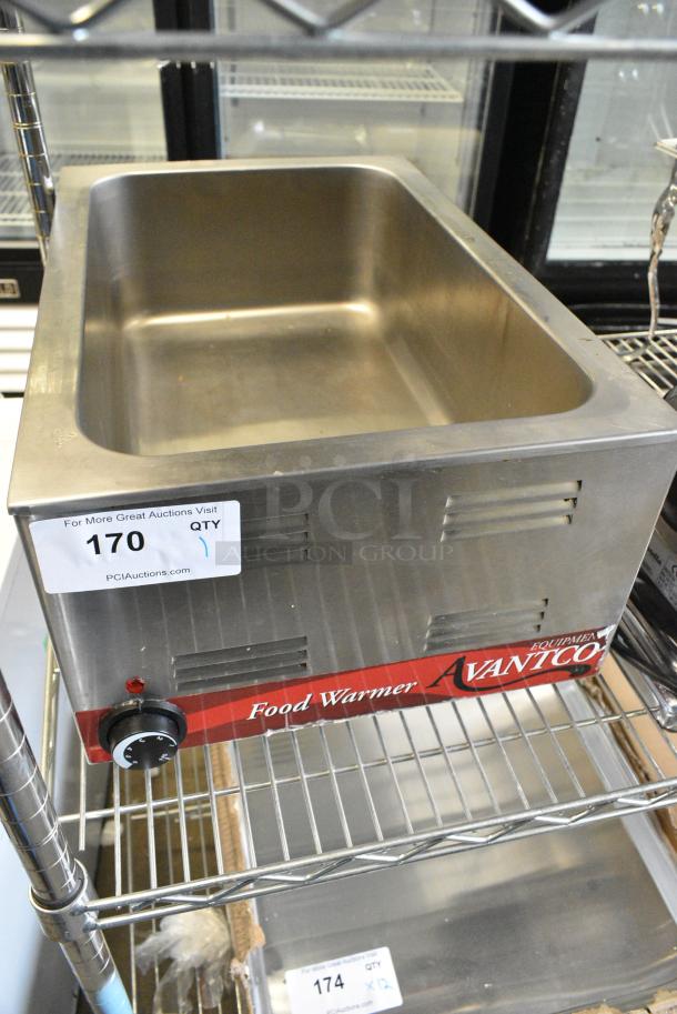 BRAND NEW SCRATCH AND DENT! Avantco 177W50 W50 12" x 20" Full Size Electric Countertop Food Warmer. 120 Volts, 1 Phase. Tested and Working! - Image 1 of 5