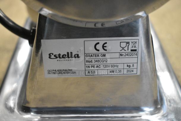 BRAND NEW SCRATCH AND DENT! Estella 348CG12 CG12 Electric Hard Cheese Grater. 120 Volts, 1 Phase. Tested and Working! - Image 7 of 7