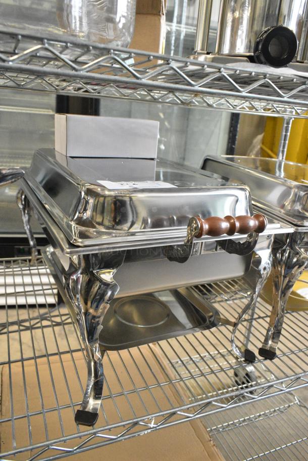 BRAND NEW SCRATCH AND DENT! Stainless Steel Chafer w/ Drop In and Sternos. - Image 1 of 6