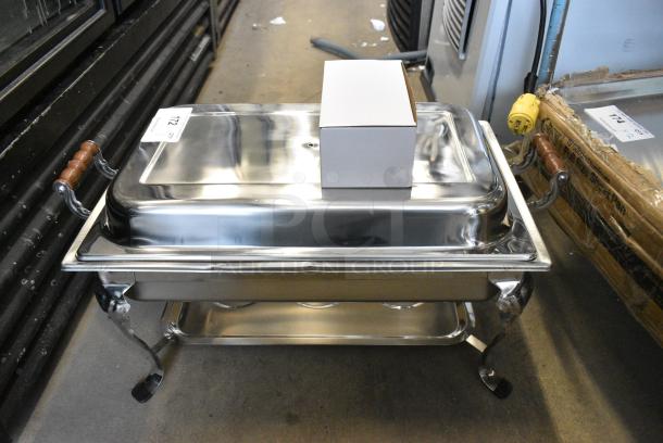 BRAND NEW SCRATCH AND DENT! Stainless Steel Chafer w/ Drop In and Sternos. - Image 2 of 6