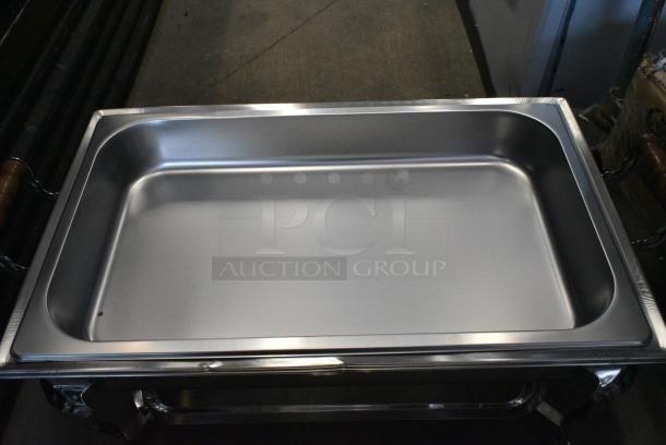 BRAND NEW SCRATCH AND DENT! Stainless Steel Chafer w/ Drop In and Sternos. - Image 5 of 6