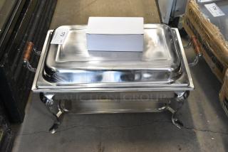 BRAND NEW SCRATCH AND DENT! Stainless Steel Chafer w/ Drop In and Sternos.