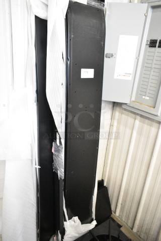 BRAND NEW SCRATCH AND DENT! Lot of Black Metal Locker Pieces