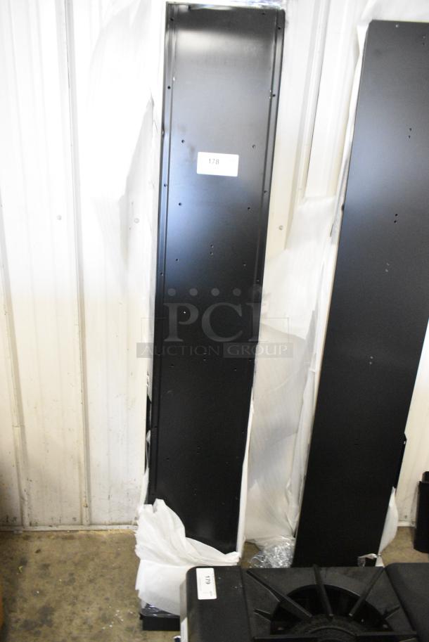 BRAND NEW SCRATCH AND DENT! Lot of Black Metal Locker Pieces - Image 2 of 5