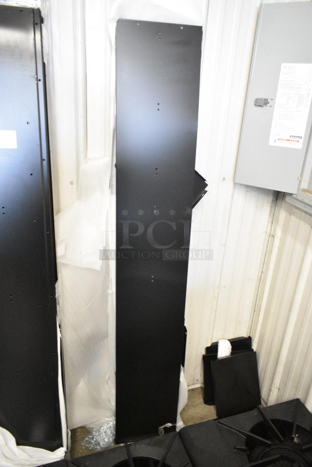 BRAND NEW SCRATCH AND DENT! Lot of Black Metal Locker Pieces - Image 3 of 5