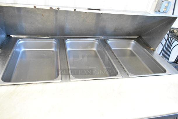 Beverage Air Stainless Steel Commercial Sandwich Salad Prep Table Mega Top Bain Marie on Commercial Casters. 115 Volts, 1 Phase. Tested and Working! - Image 5 of 8