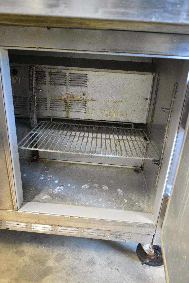Beverage Air Stainless Steel Commercial Sandwich Salad Prep Table Mega Top Bain Marie on Commercial Casters. 115 Volts, 1 Phase. Tested and Working! - Image 7 of 8