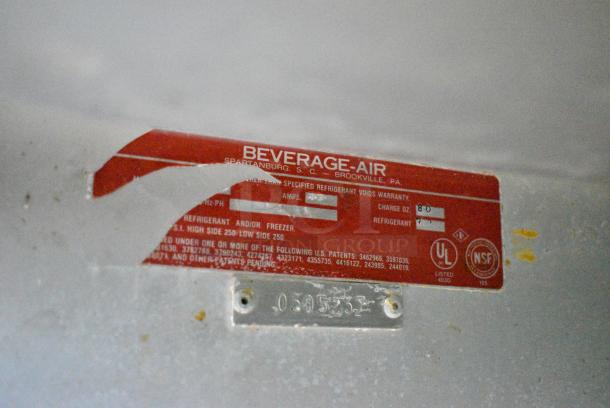 Beverage Air Stainless Steel Commercial Sandwich Salad Prep Table Mega Top Bain Marie on Commercial Casters. 115 Volts, 1 Phase. Tested and Working! - Image 8 of 8