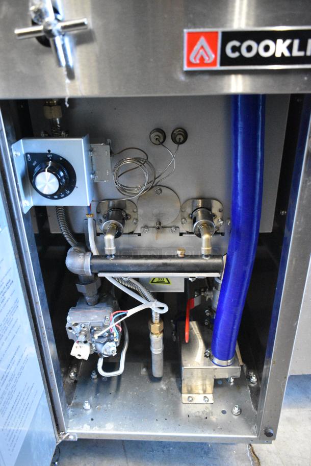 2024 Cookline PC1 Stainless Steel Commercial Floor Style Natural Gas Powered Pasta Cooker w/ 6 Metal Baskets on Commercial Casters. 70,000 BTU. - Image 5 of 6