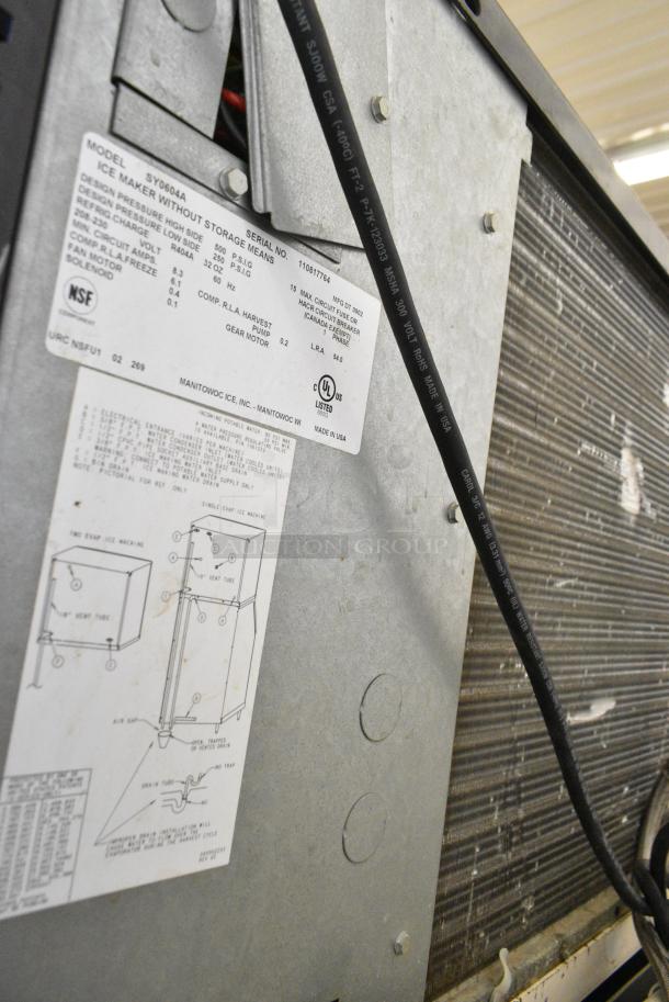 Manitowoc SY0604A Stainless Steel Commercial Ice Machine Head on Manitowoc B400 Commercial Ice Bin. 208-230 Volts, 1 Phase. - Image 6 of 7