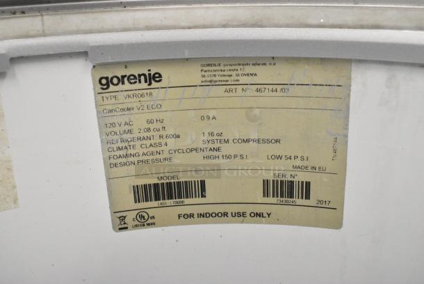 Gorenje VKR0618 Metal Cooler Merchandiser on Commercial Casters. 115 Volts, 1 Phase. Tested and Working! - Image 6 of 6