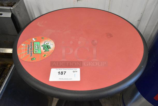 Round Bar Height Table on Black Metal Table Base. - Image 3 of 4