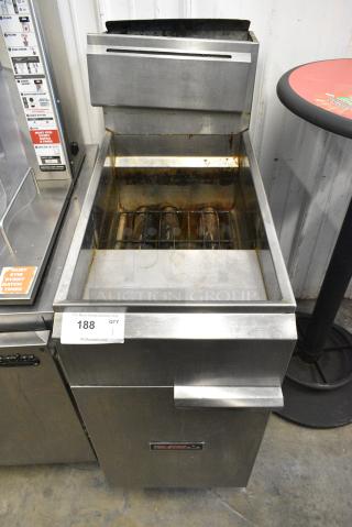 Tri Star TSF-4050 HD Stainless Steel Commercial Floor Style Propane Gas Powered Deep Fat Fryer. 114,000 BTU.