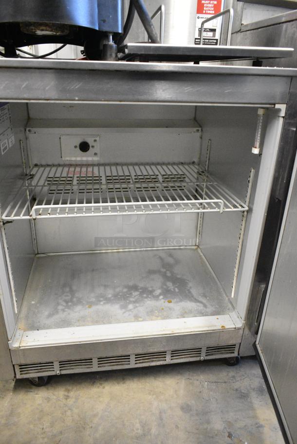 Beverage Air UCR27A Stainless Steel Commercial Single Door Undercounter Cooler on Commercial Casters. 115 Volts, 1 Phase. Tested and Working! - Image 4 of 5
