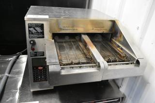 Hatco ITQ-1750-2C Stainless Steel Commercial Countertop Double Conveyor Toaster Oven. 208  Volts, 1 Phase.