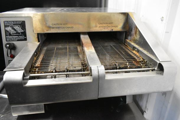 Hatco ITQ-1750-2C Stainless Steel Commercial Countertop Double Conveyor Toaster Oven. 208  Volts, 1 Phase. - Image 4 of 6