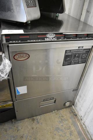 CMA 180UC Stainless Steel Commercial Undercounter Dishwasher. 208 Volts, 1 Phase.