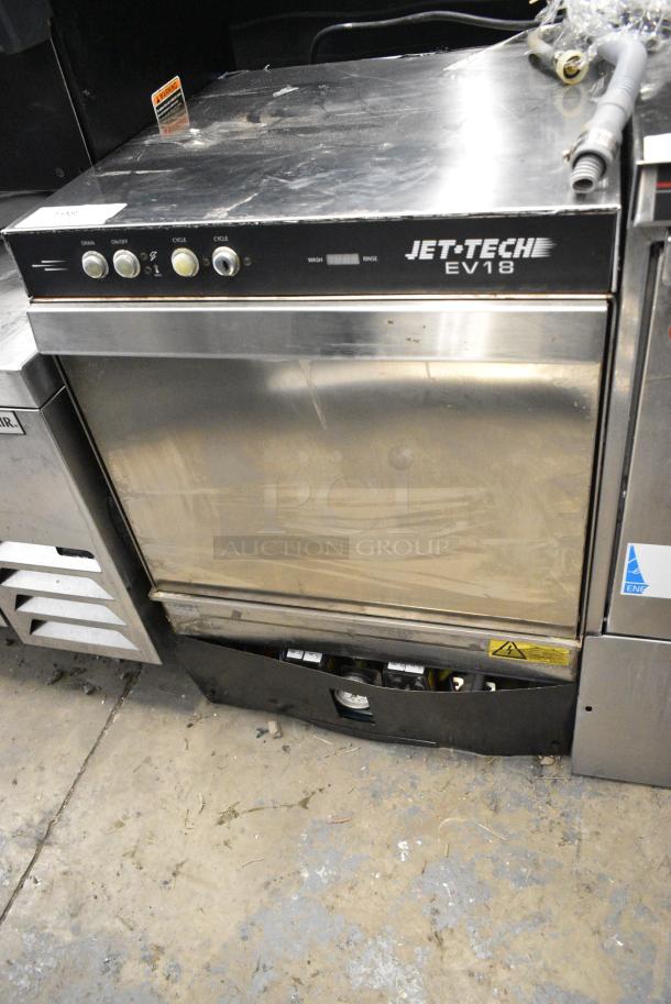 Jet Tech EV18 Stainless Steel Commercial Undercounter Dishwasher. 208/240 Volts, 1 Phase. - Image 1 of 9