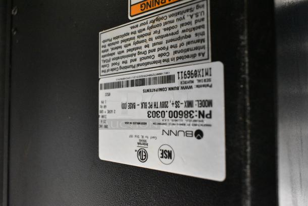 2022 Bunn IMIX-3S+ Metal Commercial Countertop Cappuccino Machine. 208 Volts, 1 Phase. - Image 7 of 7