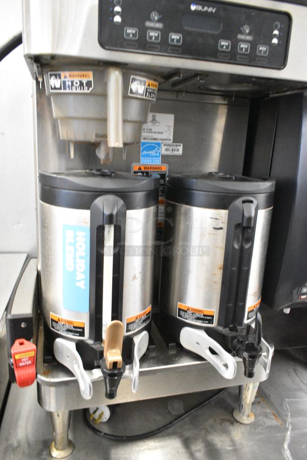 2020 Bunn ICB TWIN SH Stainless Steel Commercial Countertop Double Coffee Machine w/ Hot Water Dispenser, 2 Servers and 1 Poly Brew Basket. 120/208 Volts, 1 Phase. - Image 4 of 8
