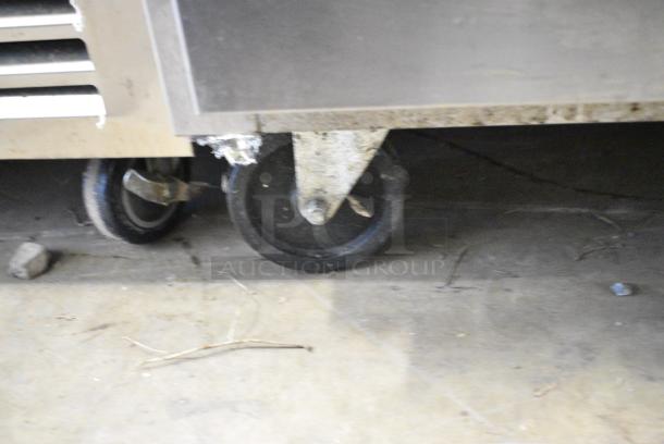 Beverage Air WTRCS36D-1-FLT Stainless Steel Commercial 2 Drawer Chef Base on Commercial Casters. 115 Volts, 1 Phase. Tested and Working! - Image 3 of 6