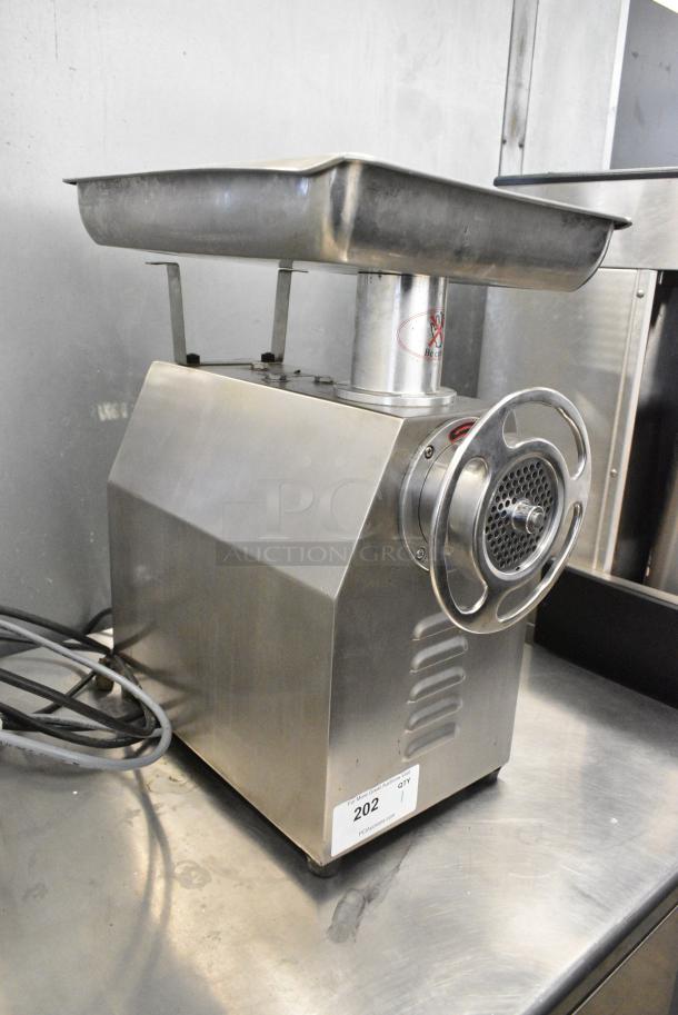 PrepLine MC-32 Stainless Steel Commercial Countertop Meat Grinder. 115 Volts, 1 Phase. Tested and Working! - Image 4 of 7