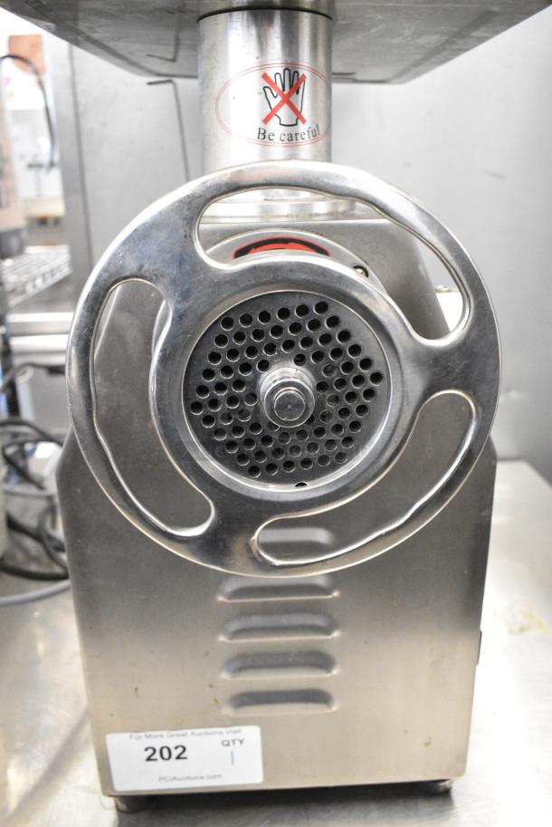 PrepLine MC-32 Stainless Steel Commercial Countertop Meat Grinder. 115 Volts, 1 Phase. Tested and Working! - Image 5 of 7