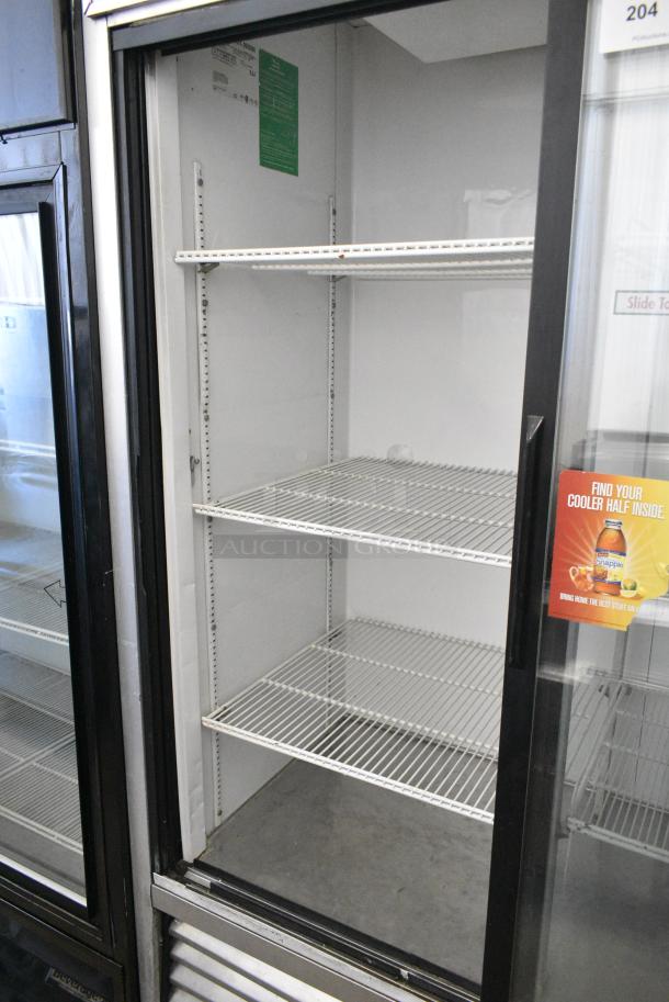 True TSD-47G Stainless Steel Commercial 2 Door Reach In Cooler Merchandiser on Commercial Casters. 115 Volts, 1 Phase. Tested and Working! - Image 3 of 5