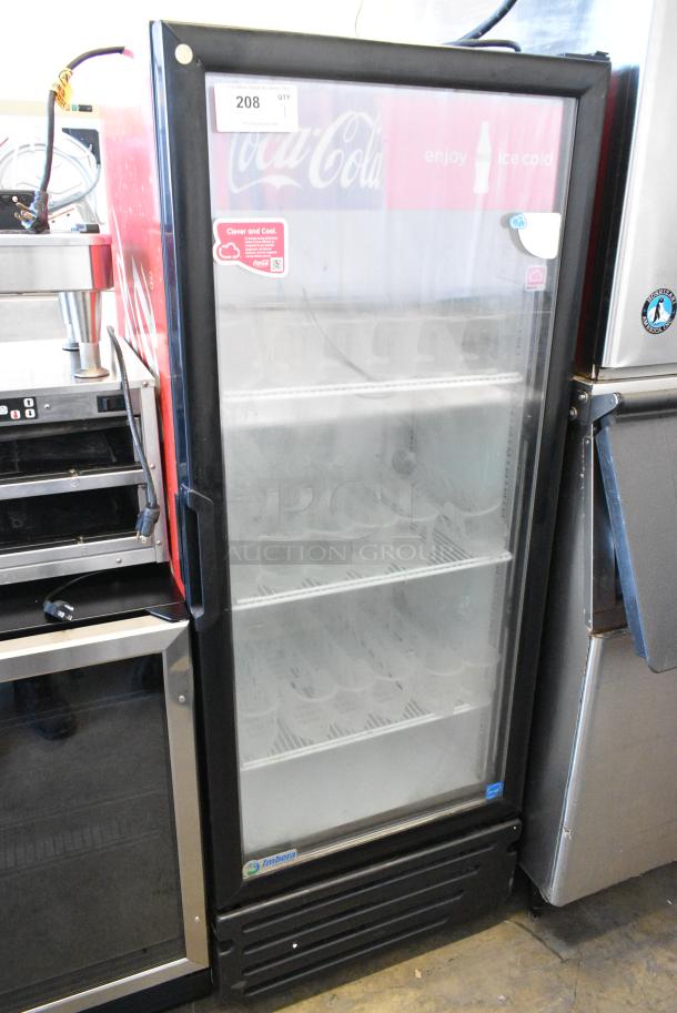Imbera VR12 Metal Commercial Single Door Reach In Cooler Merchandiser w/ Poly Coated Racks. 115 Volts, 1 Phase. Tested and Working! - Image 1 of 4