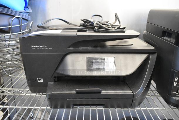 HP OfficeJet 6958 Countertop Printer Scanner Copier. - Image 1 of 9