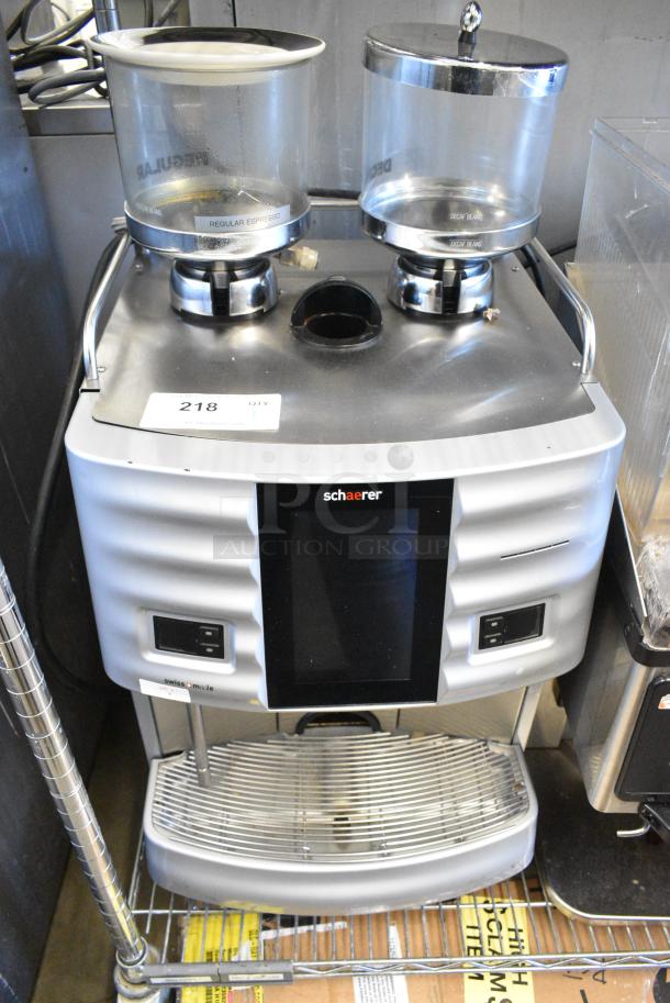 Schaerer SCA1 Coffee Art Plus Metal Commercial Countertop Single Group Automatic Bean To Cup Coffee Machine w/ 2 Espresso Bean Hoppers. - Image 1 of 11
