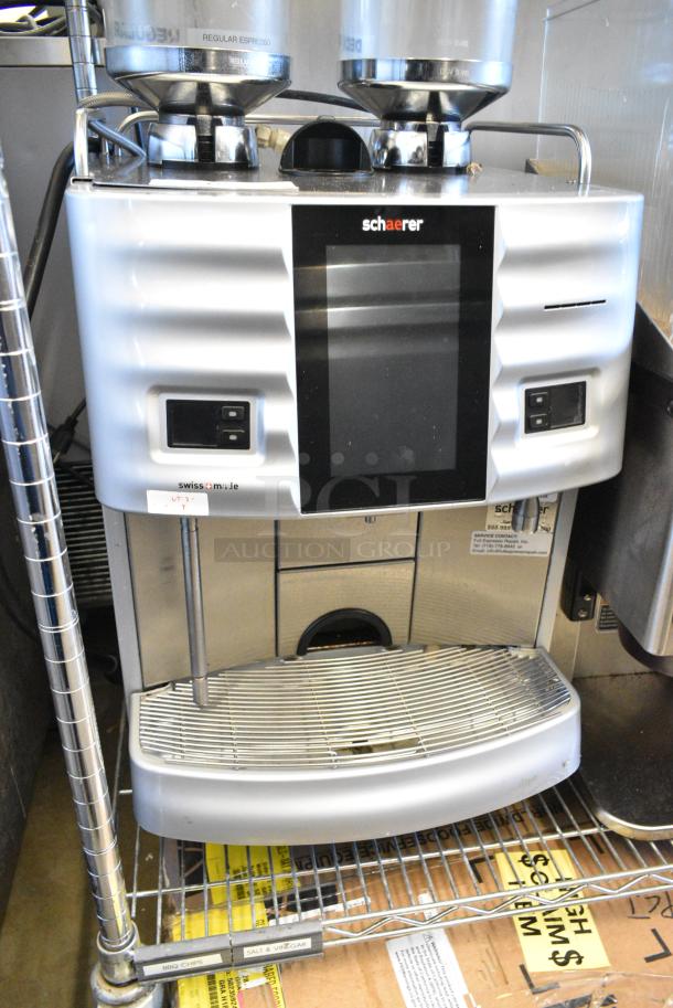 Schaerer SCA1 Coffee Art Plus Metal Commercial Countertop Single Group Automatic Bean To Cup Coffee Machine w/ 2 Espresso Bean Hoppers. - Image 4 of 11