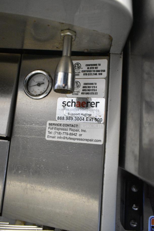 Schaerer SCA1 Coffee Art Plus Metal Commercial Countertop Single Group Automatic Bean To Cup Coffee Machine w/ 2 Espresso Bean Hoppers. - Image 7 of 11