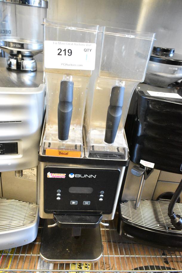 2019 Bunn MHG Stainless Steel Commercial 2 Hopper Coffee Bean Grinder. No Lids. 120 Volts, 1 Phase. Tested and Working! - Image 1 of 7