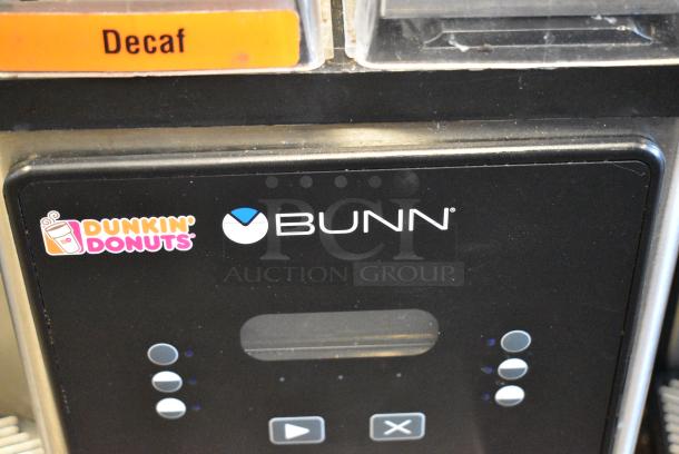 2019 Bunn MHG Stainless Steel Commercial 2 Hopper Coffee Bean Grinder. No Lids. 120 Volts, 1 Phase. Tested and Working! - Image 2 of 7