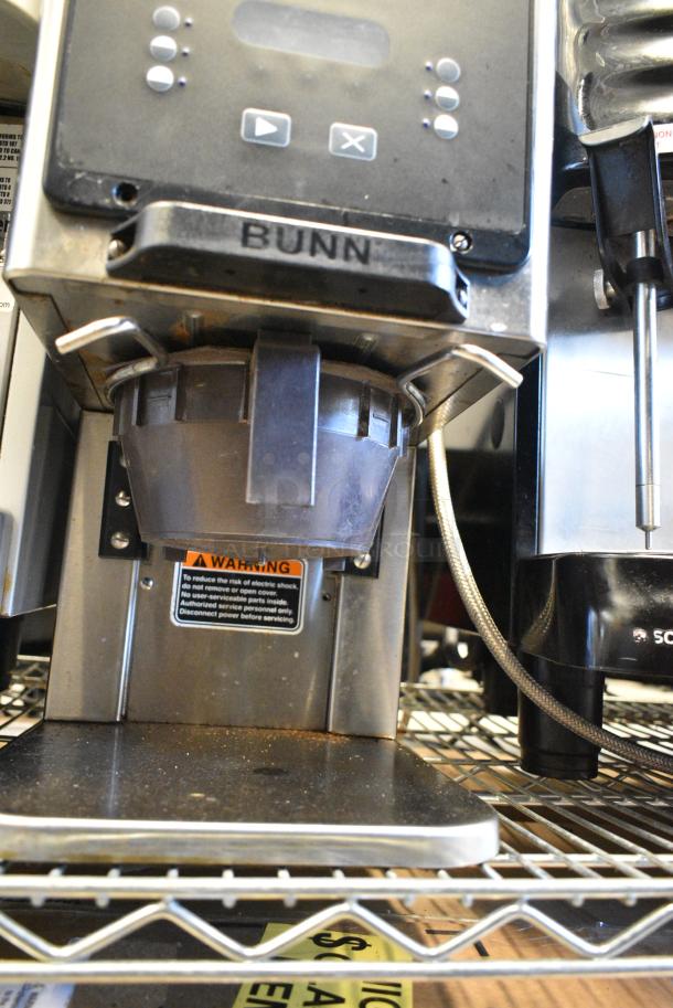 2019 Bunn MHG Stainless Steel Commercial 2 Hopper Coffee Bean Grinder. No Lids. 120 Volts, 1 Phase. Tested and Working! - Image 5 of 7
