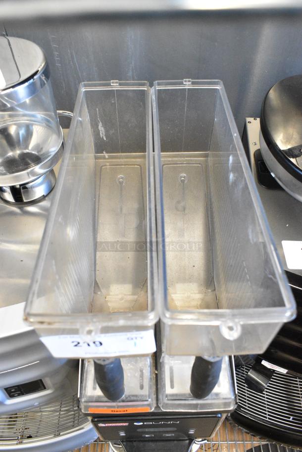 2019 Bunn MHG Stainless Steel Commercial 2 Hopper Coffee Bean Grinder. No Lids. 120 Volts, 1 Phase. Tested and Working! - Image 6 of 7