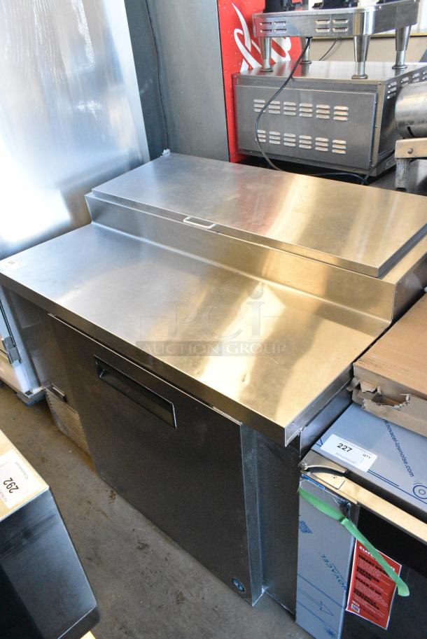 LIKE NEW! 2022 Hoshizaki PR46B Stainless Steel Commercial Pizza Prep Table. 115 Volts, 1 Phase. Tested and Working! - Image 1 of 9