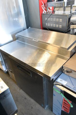 LIKE NEW! 2022 Hoshizaki PR46B Stainless Steel Commercial Pizza Prep Table. 115 Volts, 1 Phase. Tested and Working!