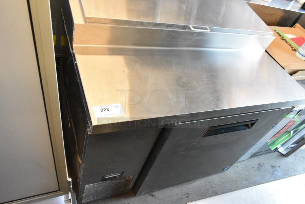 LIKE NEW! 2022 Hoshizaki PR46B Stainless Steel Commercial Pizza Prep Table. 115 Volts, 1 Phase. Tested and Working! - Image 2 of 9