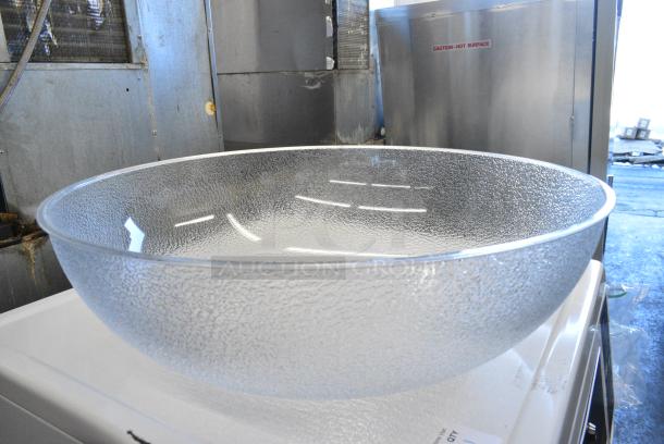 2 BRAND NEW SCRATCH AND DENT! Clear Poly Bowl. 2 Times Your Bid! - Image 1 of 3