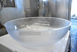 2 BRAND NEW SCRATCH AND DENT! Clear Poly Bowl. 2 Times Your Bid!