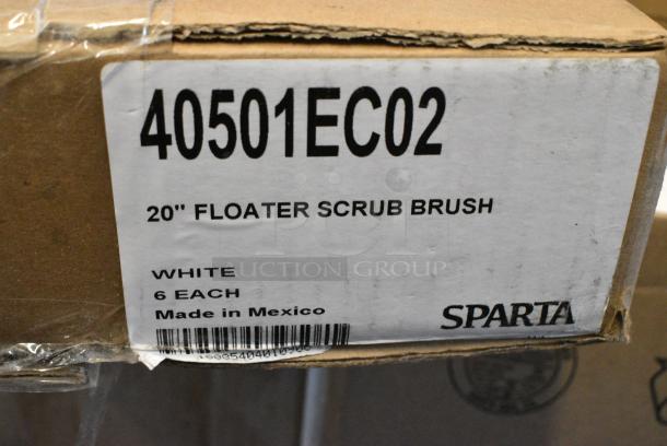 3 BRAND NEW SCRATCH AND DENT! Box of 6 40501EC02 Carlisle Sparta 20" Floating Utility / Pot Scrub Brush. 3 Times Your Bid! - Image 3 of 3