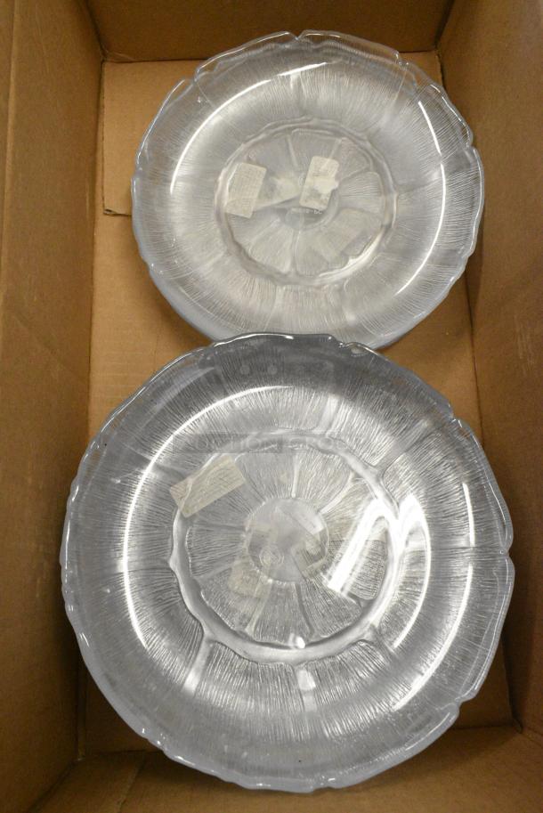 BRAND NEW SCRATCH AND DENT! Box of 20 Carlisle 695607 Petal Mist 8 7/8" Clear Polycarbonate Plate - Image 3 of 6