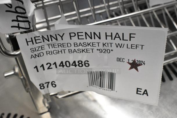 BRAND NEW SCRATCH AND DENT! 112140486 Henny Penny Half Size Tiered Basket Kit with Left and Right Basket - Image 5 of 5