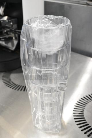 2 BRAND NEW SCRATCH AND DENT! Box of 36 Cambro HT16CW135 Camwear Huntington 16 oz. Clear Customizable Polycarbonate Tumbler. 2 Times Your Bid!