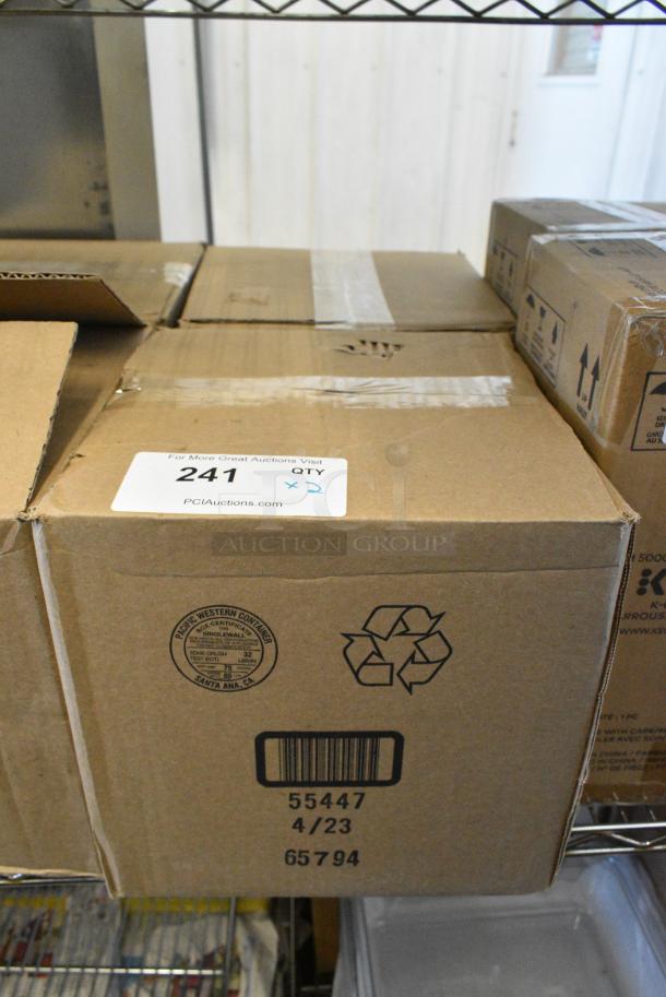 2 BRAND NEW SCRATCH AND DENT! Box of 36 Cambro HT16CW135 Camwear Huntington 16 oz. Clear Customizable Polycarbonate Tumbler. 2 Times Your Bid! - Image 2 of 4