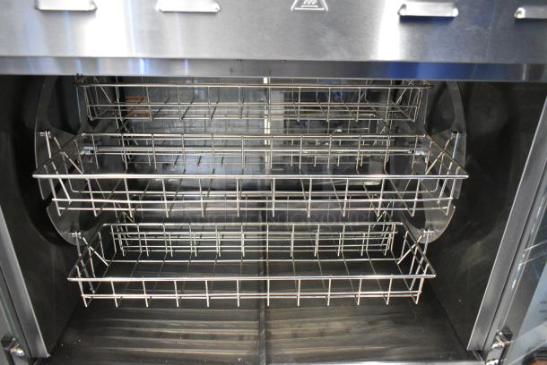 BRAND NEW SCRATCH AND DENT! Cooking Performance Group CPG 351CROE415D Stainless Steel Electric Countertop Rotisserie Oven with 5 Baskets for 15 Chickens. 240 Volts, 1 Phase. - Image 5 of 8